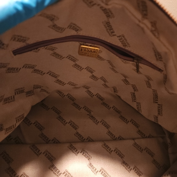 Gianfranco Ferre Handbag Satchel Lock & Key - Picture 13 of 15